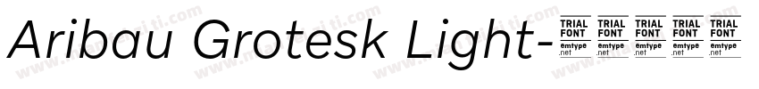 Aribau Grotesk Light字体转换